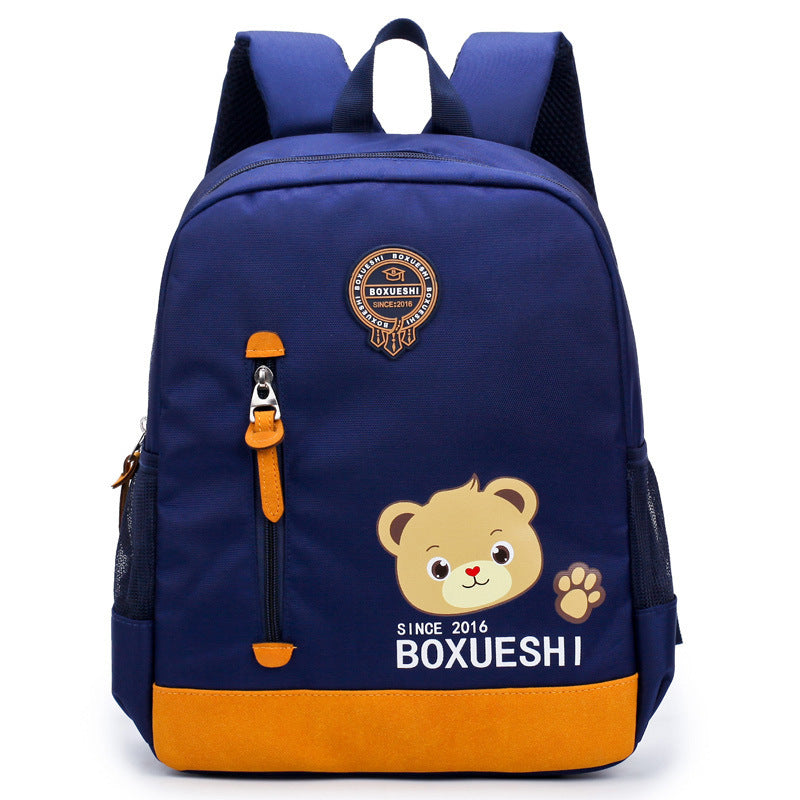 A cartoon bear nursery school schoolbag schoolbag schoolboy boy and boy baby boy and baby travel back - Cartoon Bear