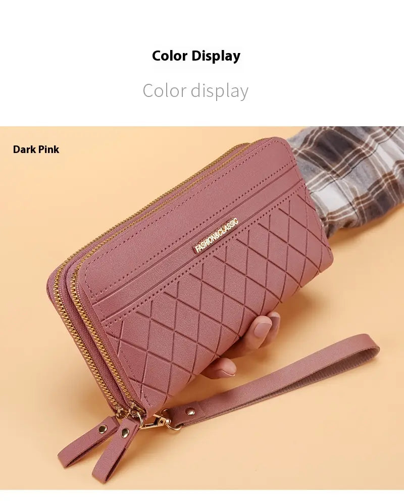 Portefeuille en cuir synthétique en plusieurs couleurs avec des emplacements de carte et une conception compacte