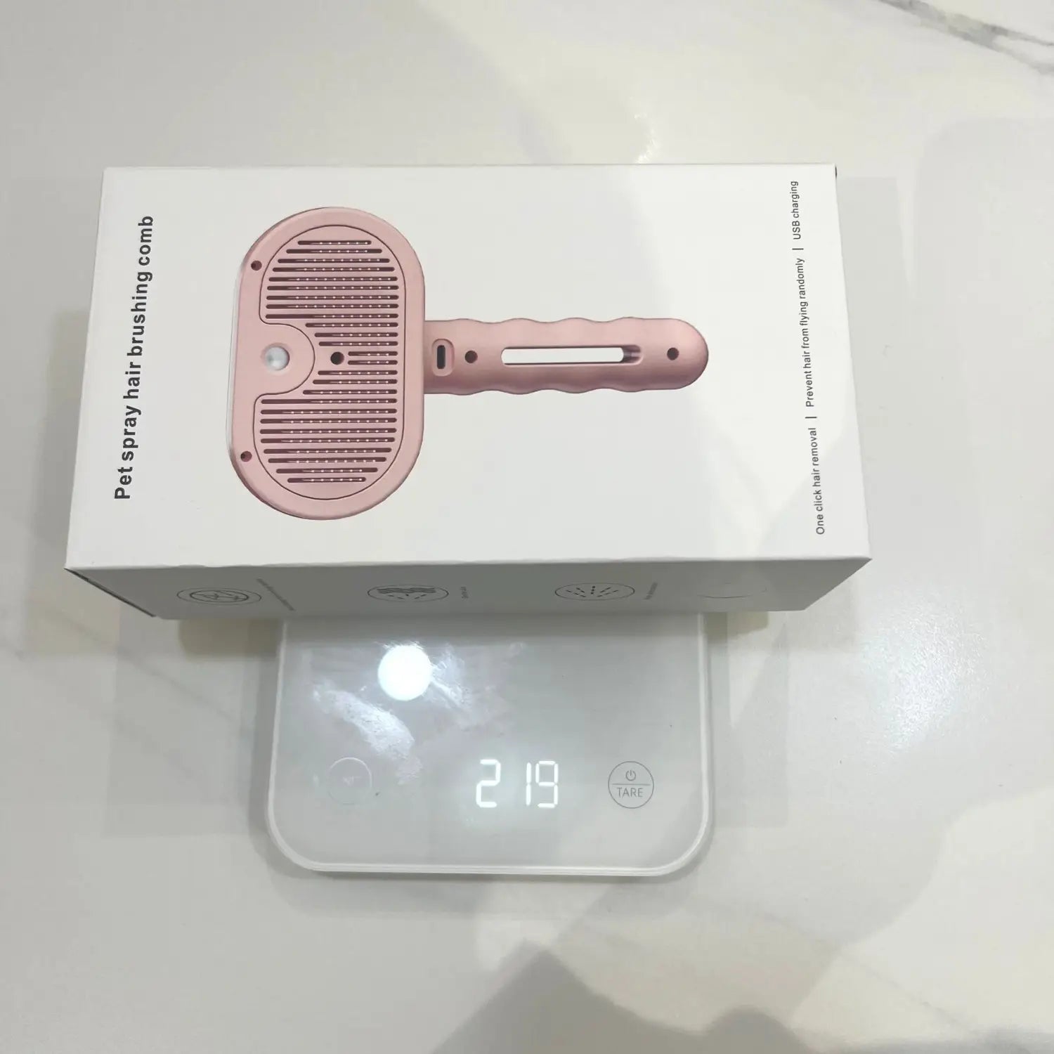 Deshedding -Kamm für Haustiere, das Pflegewerkzeug entzieht, entfernt loses Haare und Unterwand