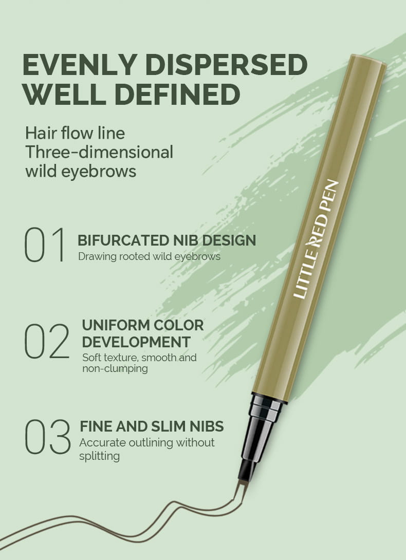 Eyebrow Pencil and Powder Set with Liquid Eyeliner for All Skin Types