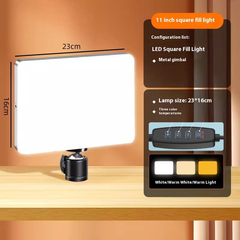 Simple Household LED Tri Color Filling Lamp for Photography and Lighting