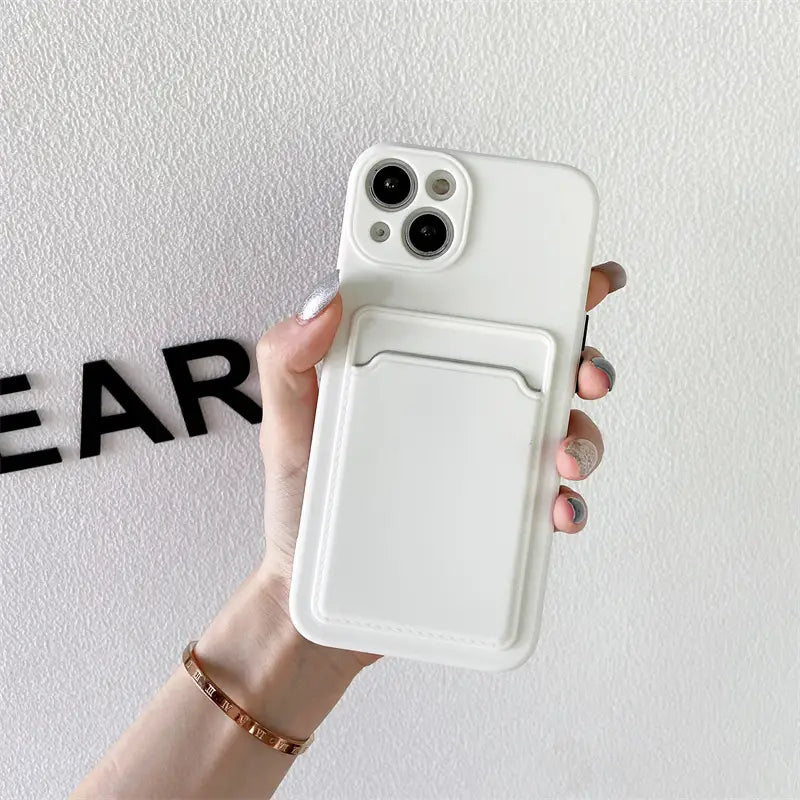 Sky Blue TPU Tarjeta de soporte de tarjetas para iPhone16promax iPhone17 Serie