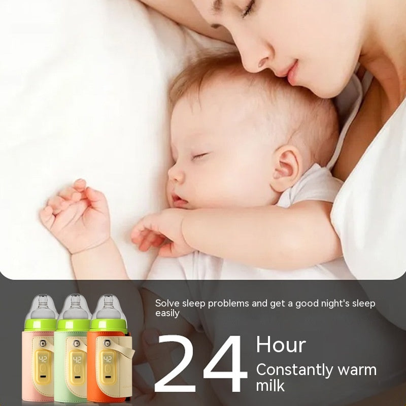 Constant Temperature Baby Heating Insulating Milk Bottle Night Out Portable Heat-holding Bottle Cover - Keep Milk Warm