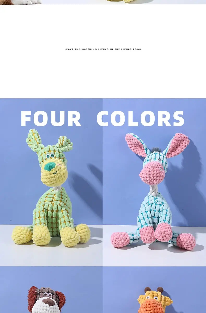 Giocattoli per cani con tessuto molare sound interattivo masticare per animali domestici