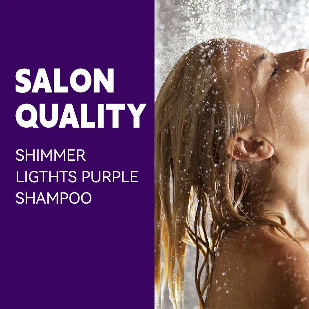 Purple Hair Dyeing Shampoo for Lock Color and Deep Cleansing