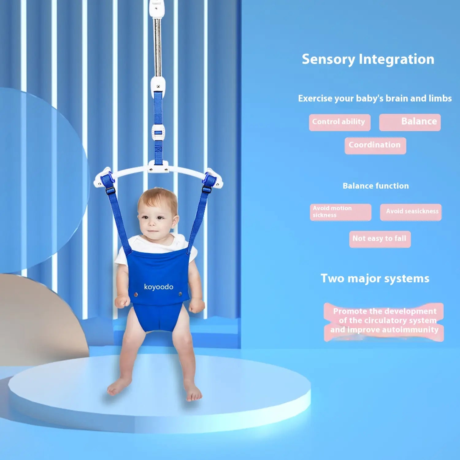 Infant Jump Chair with Sensory Colors for Fitness and Learning in the United States