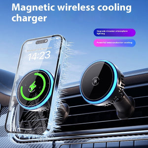 Magnetic Car Wireless Charger Navigation Rack - Magnetic Wireless Charger Rack for Road Trip Shenanigans