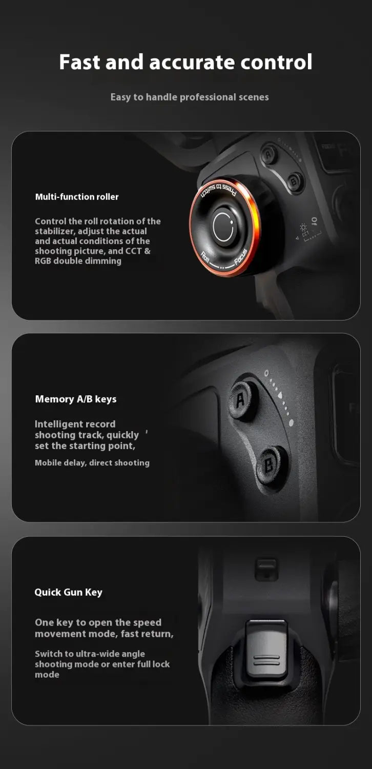 Mobile Phone Stabilizer with Face Tracking and AI Features