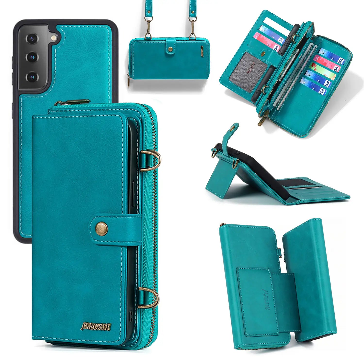 S22ultra Crossbody Phone Case For S22plus Flip Leather Case