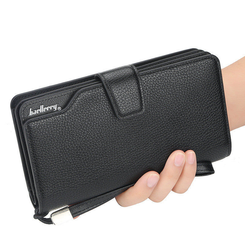 Men’s Long European And American Large-capacity Clutch - Clutch Like a Boss with Room for All Your Stuff