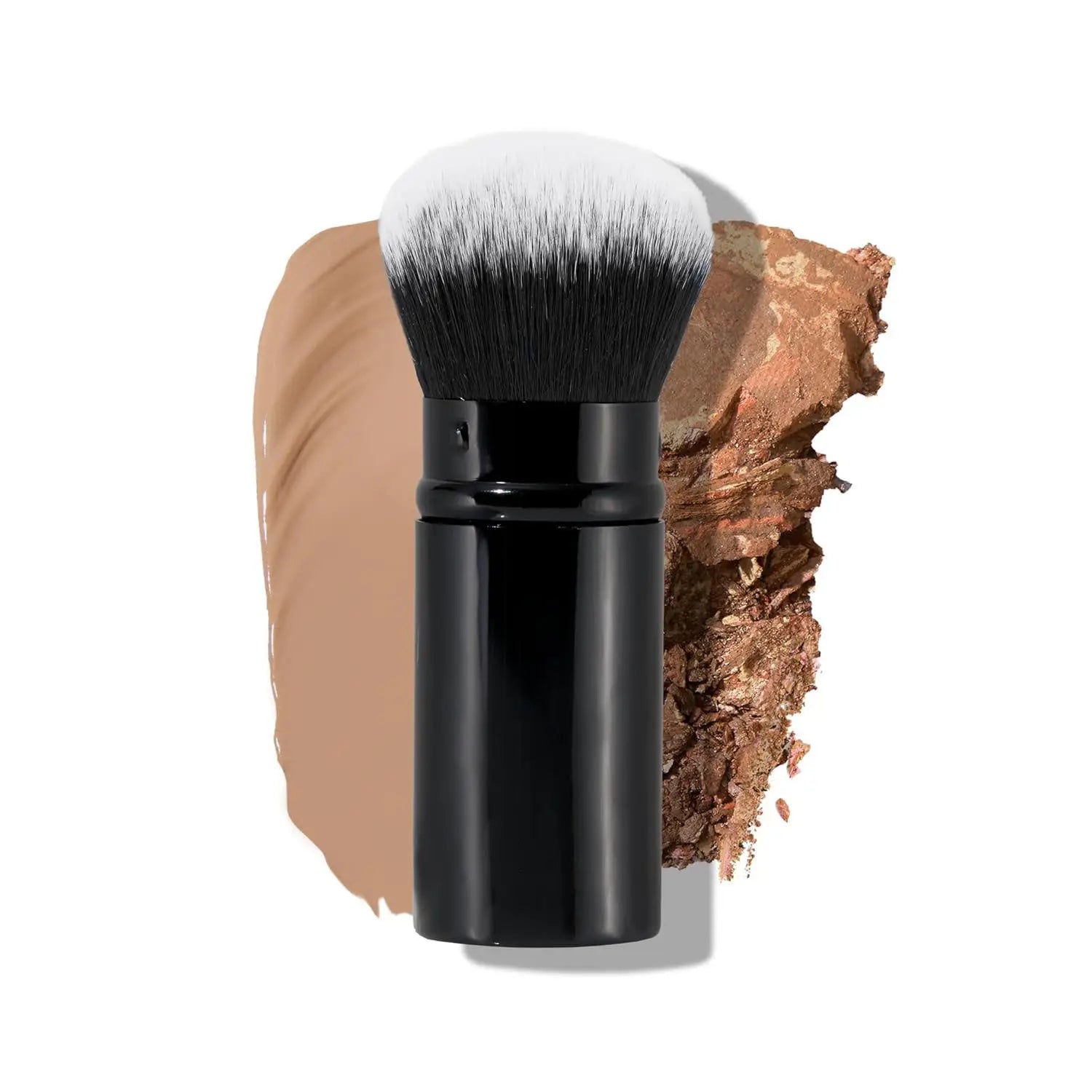Portable Telescopic Powder Brush for Chin Finishing and Shading