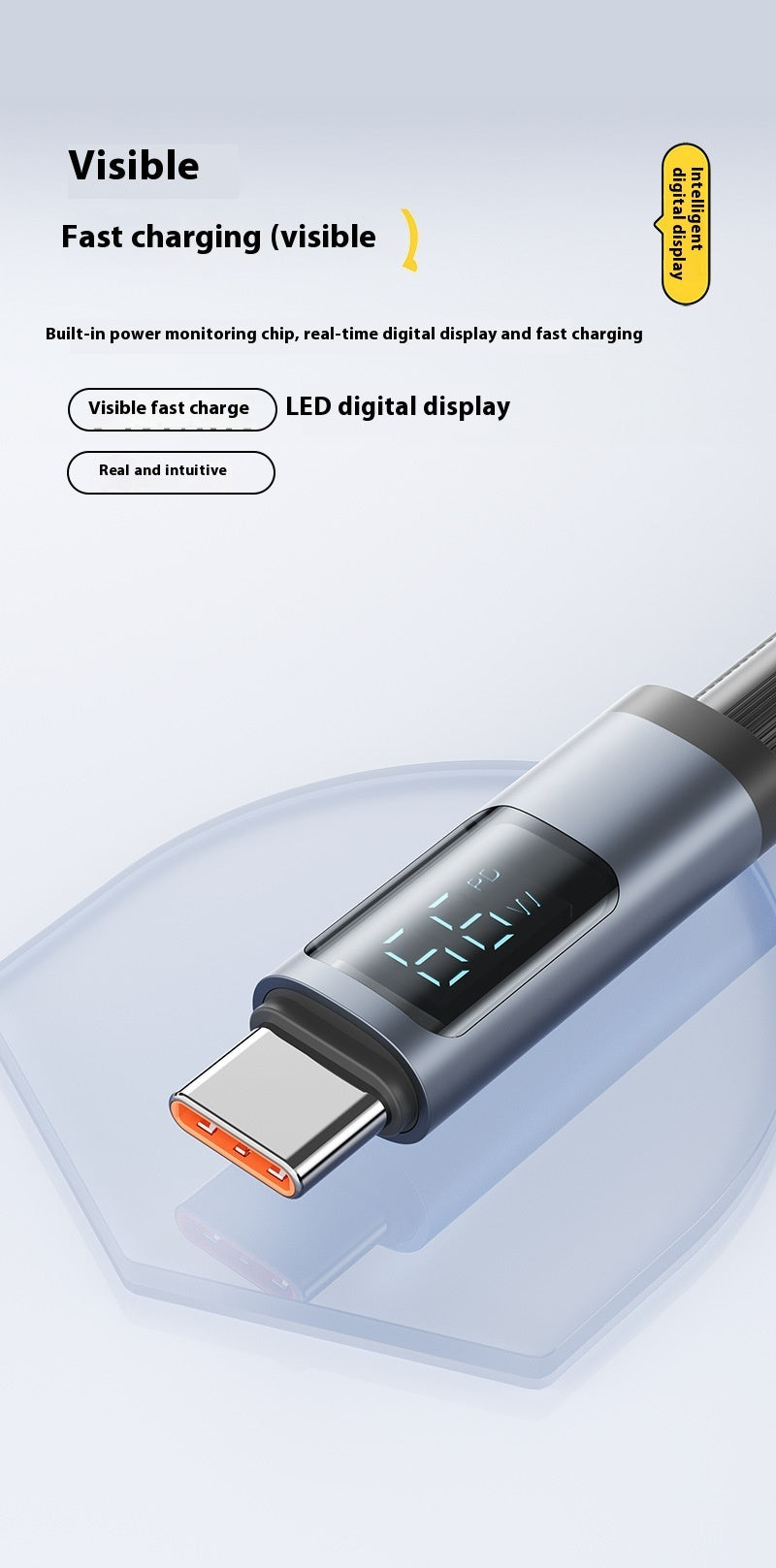 Fast Charge Data Cable Suitable For Charging Digital Display Data Line Type-c Charging Cable - Fast Charge Data Cable