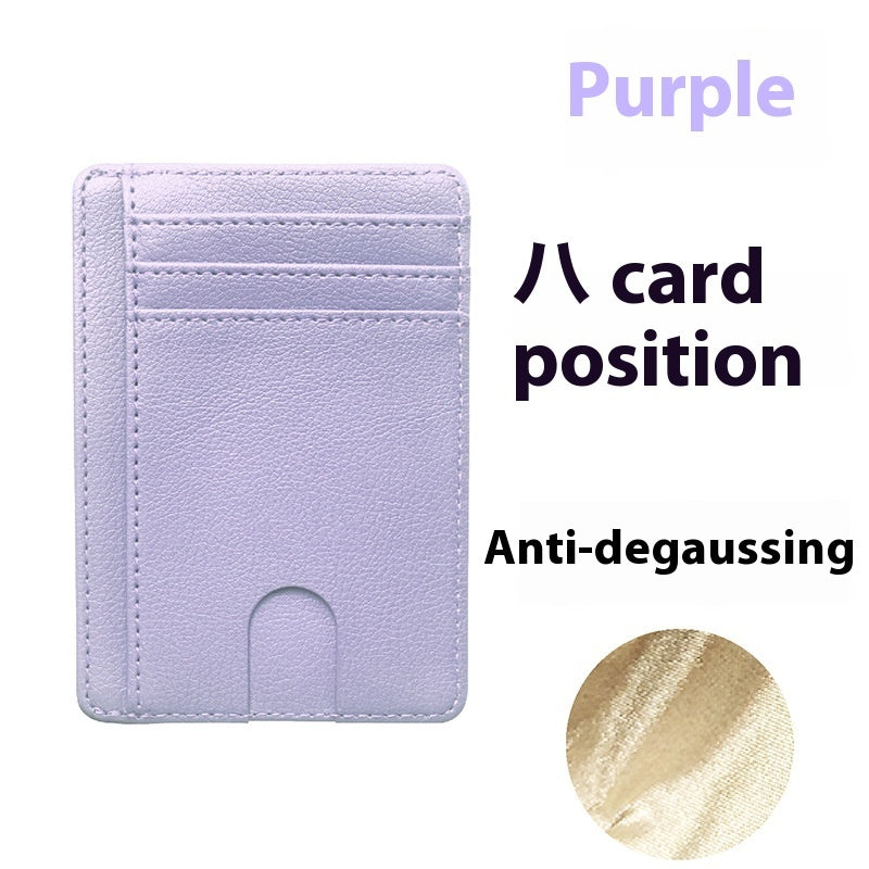 Multiple Card Slots Portable Pu Leather Credit Card Bag Card Holder - Card Holder That Holds More Than Just Your Secrets