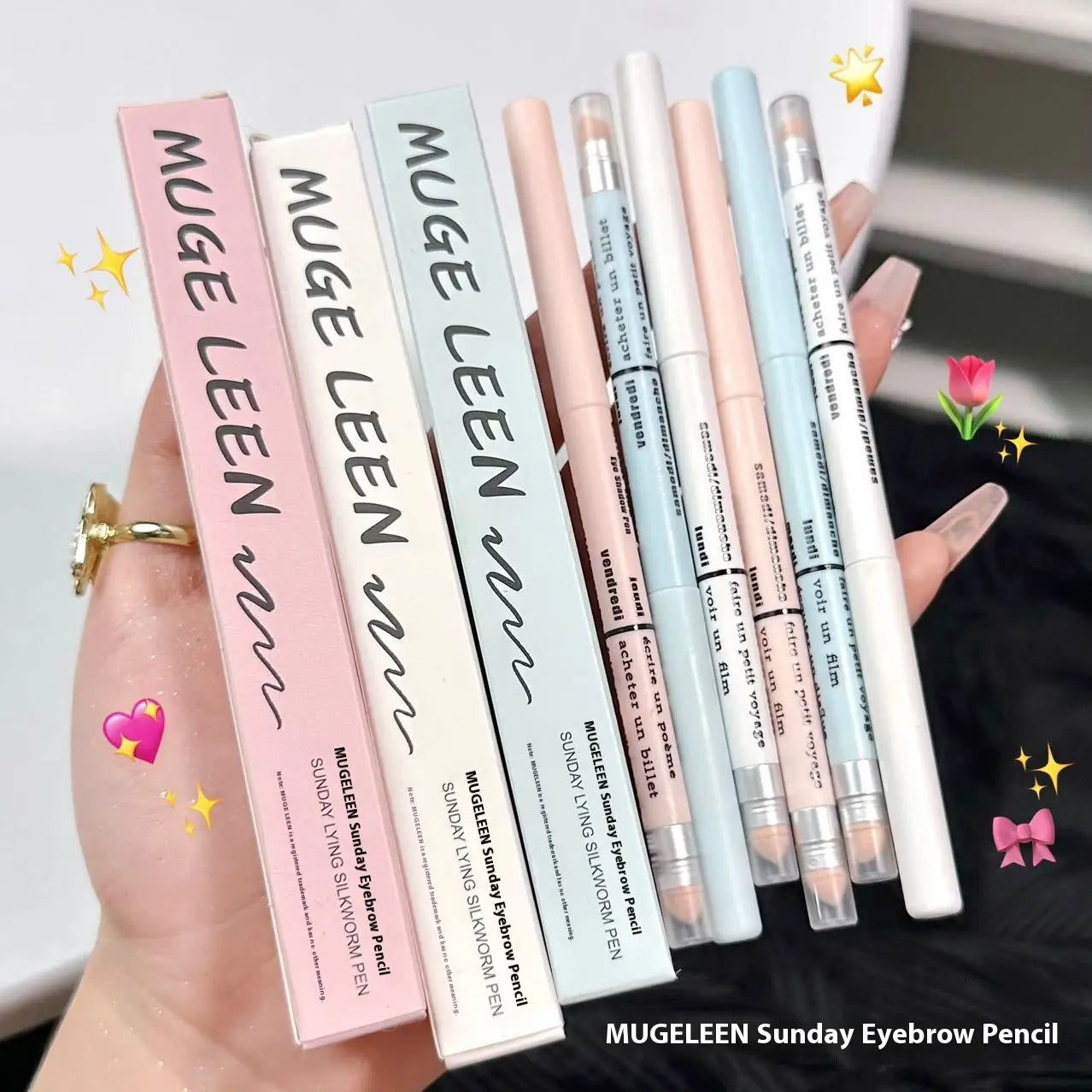 Variety of Eye Shadow Colors in Beige Pink Gold Purple and More