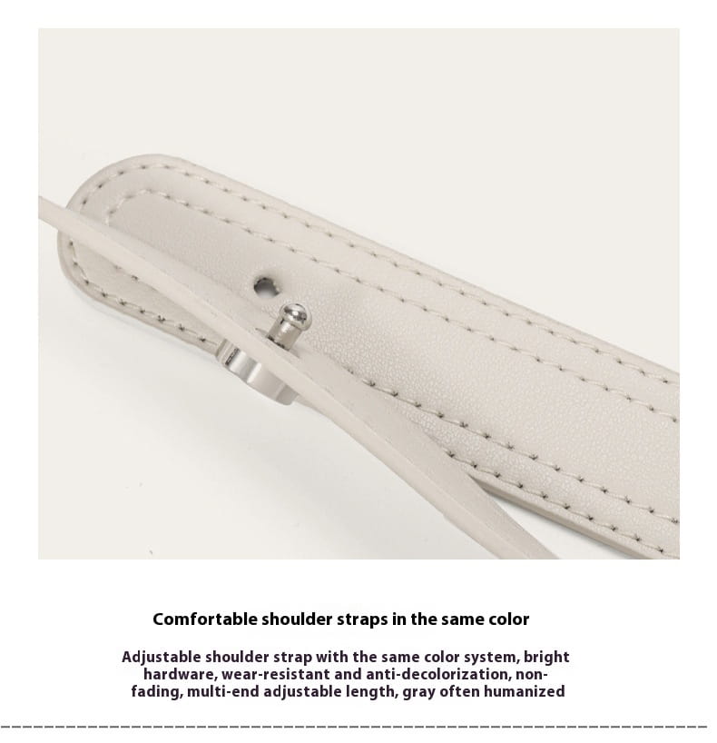 Fashion Shoulder Armpit Cowhide Bag with Stitching