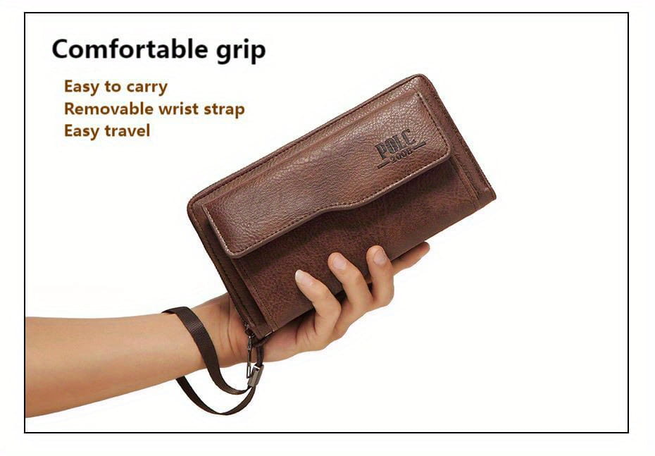Men’s Wallet with Zipper for Cards and Phones in the United States