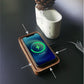 Creative Black Walnut 15W Wireless Fast Charge Wooden Tray Wireless Charger - Charge Like a Pro with the Creative