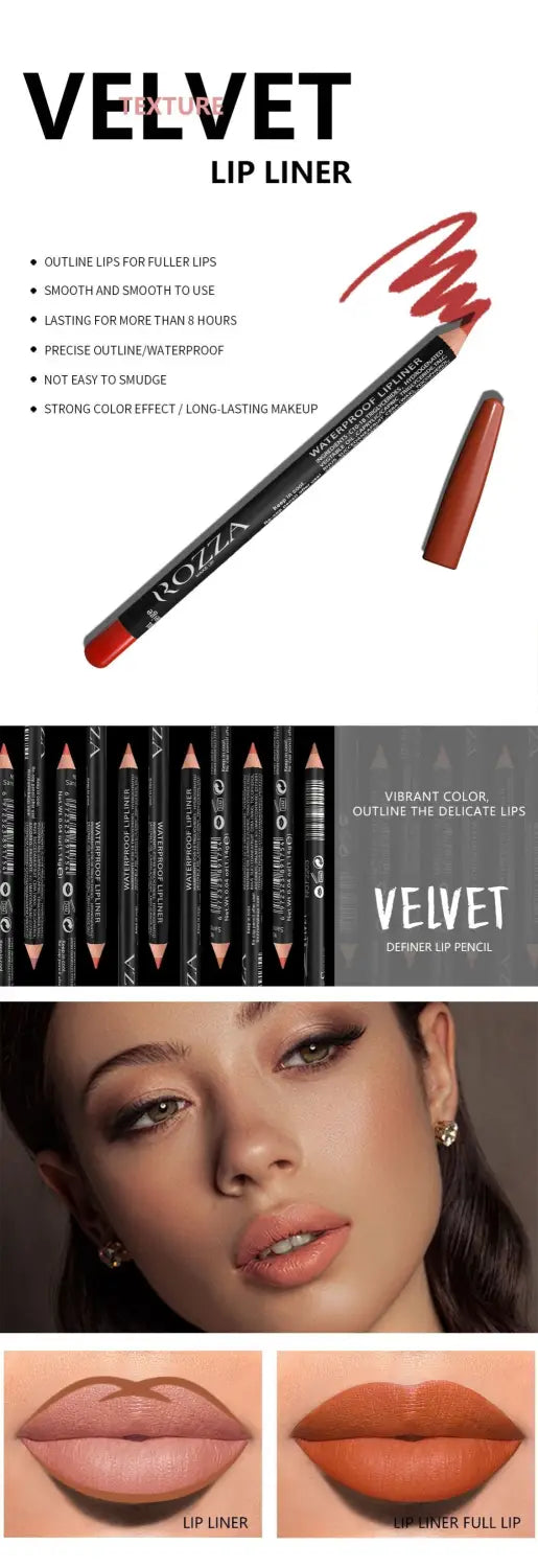 Long Lasting Lip Liner Pencil for Smooth Definition and Enhanced Color
