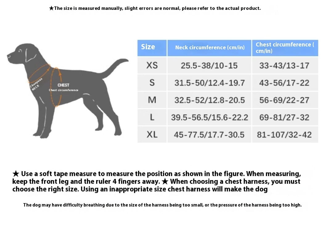 Laisse animale mains libres avec bracelet mammaire réglable pour circonférence thoracique X