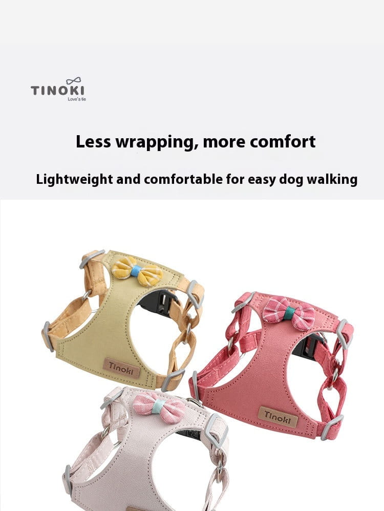 Harnais de chien réglable et laisse réglé à lamelle molle sans trait de poitrine de compagnie