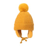 Cappello di lana carino per bambini in maglia autunnale e invernale  - Giallo