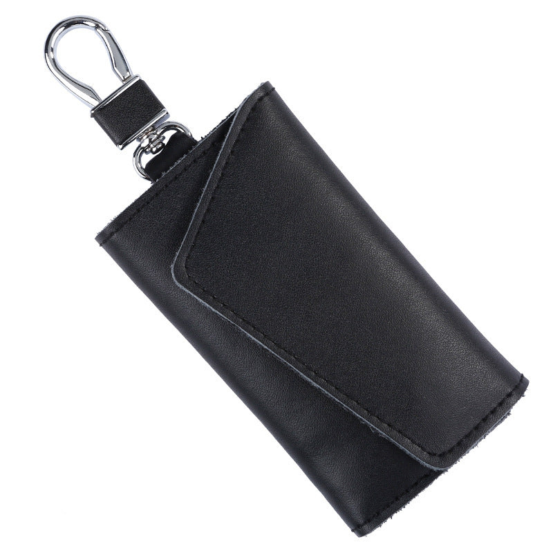 Large Capacity Real Leather Car Key Case - Large Capacity Leather Key Case for Lychee Lovers