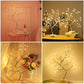 LED Night Light Mini Christmas Tree Copper Wire Garland Lamp för barn hem sovrum dekoration dekor fairy ljus semesterbelysning