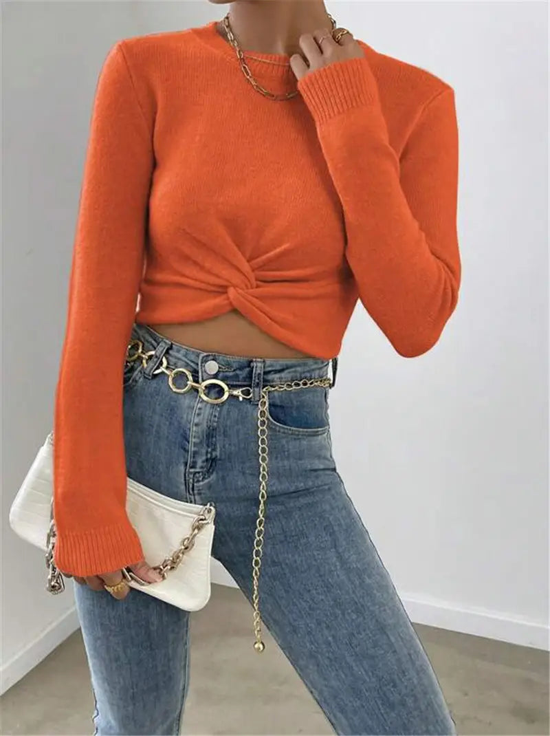 Pulover de pulovere cu vâscoză groasă pentru femei cu mânecă lungă de iarnă tricotat S-XL