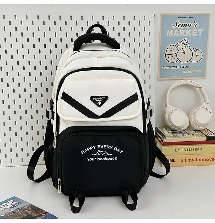 Backpack unisex Nylon School BOOK LIGHTRABAG più colori