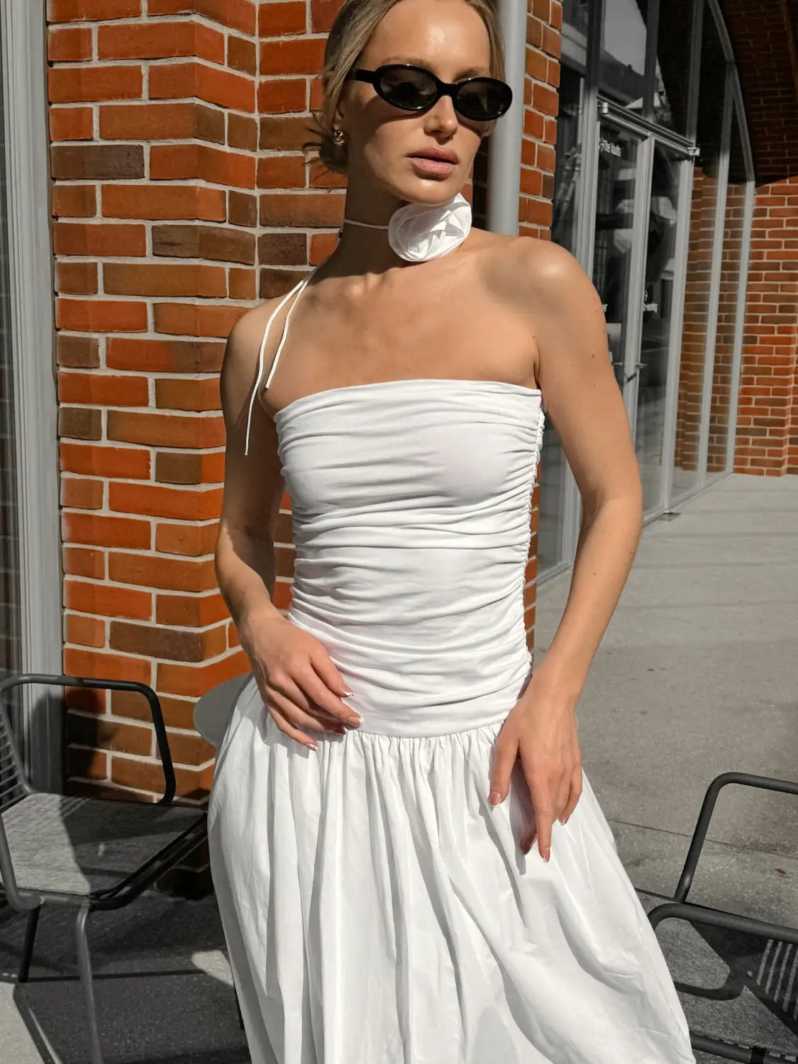 Bán sleeveless íseal umar poileistir coime íseal do mhná samhraidh s m l