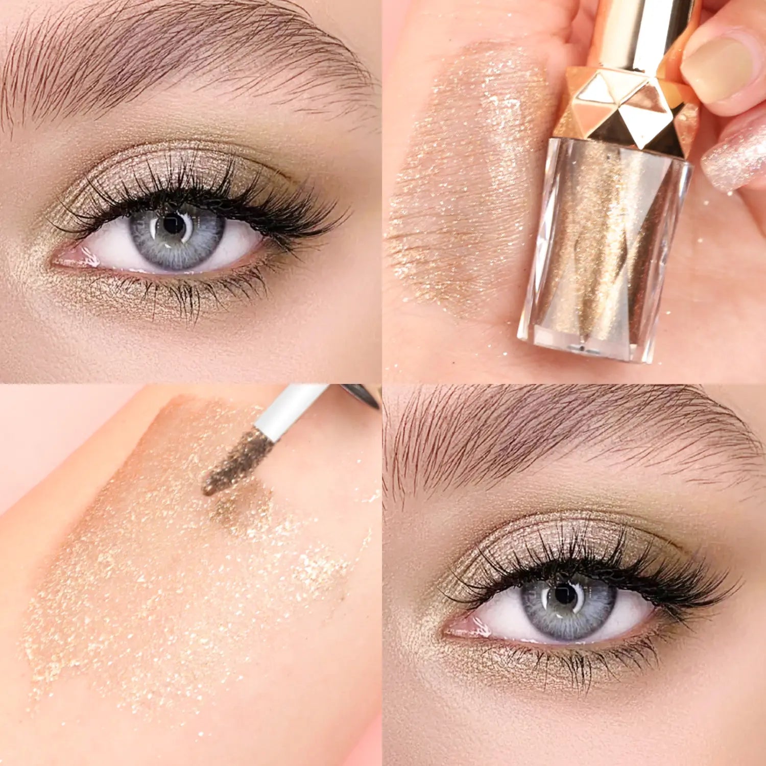 Diamond Pearl Liquid Eye Shadow with Multiple Color Options