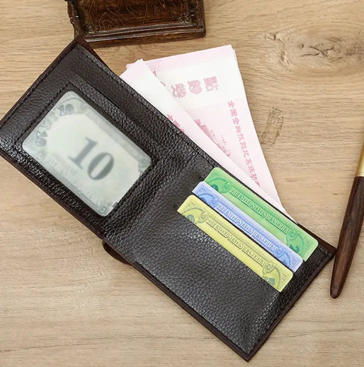 Unisex PU Leather Wallet for Men and Women in Black or Brown CHF CHEF