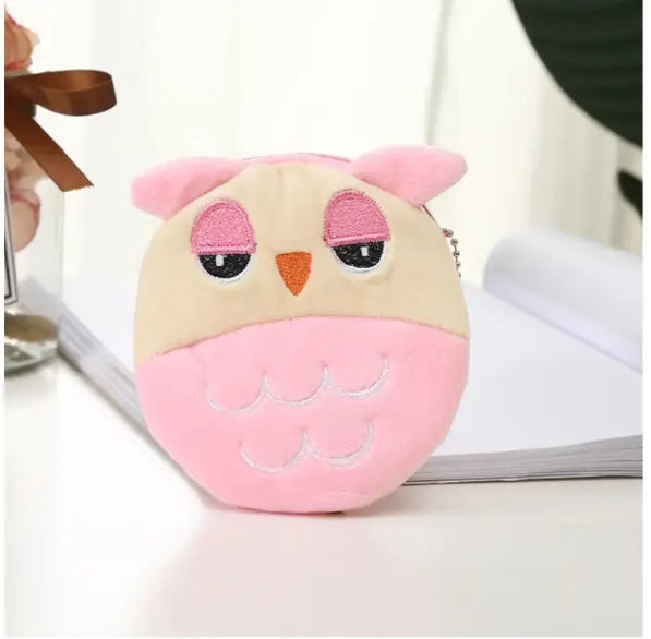 Cute Plush Coin Purses for Daily Use Featuring Travel and Animal Designs