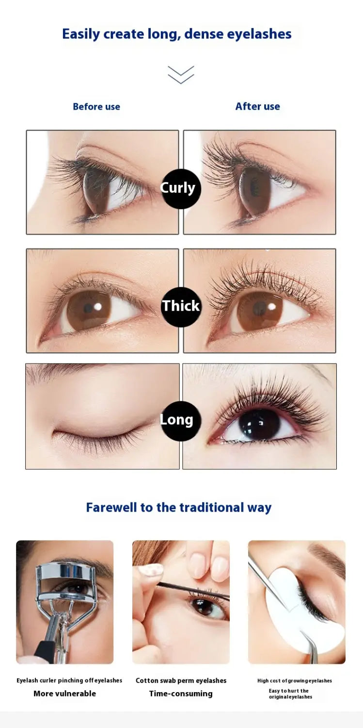 Electric Heating Eyelash Curler with Waterproof Silicone Bruch Head