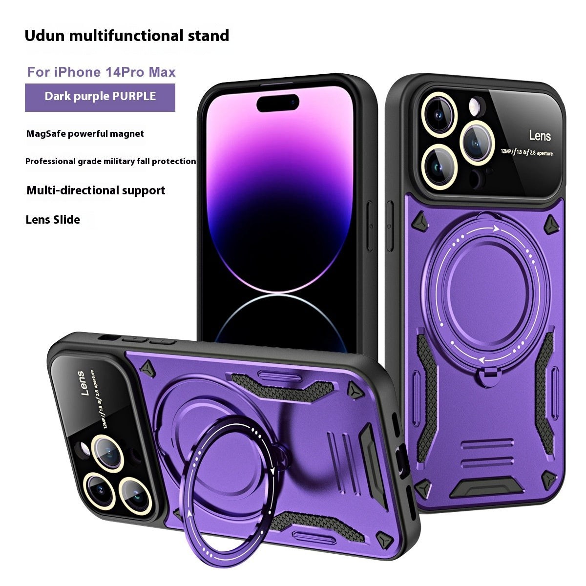 Multifunctional Large Window Magnetic Bracket Phone Case