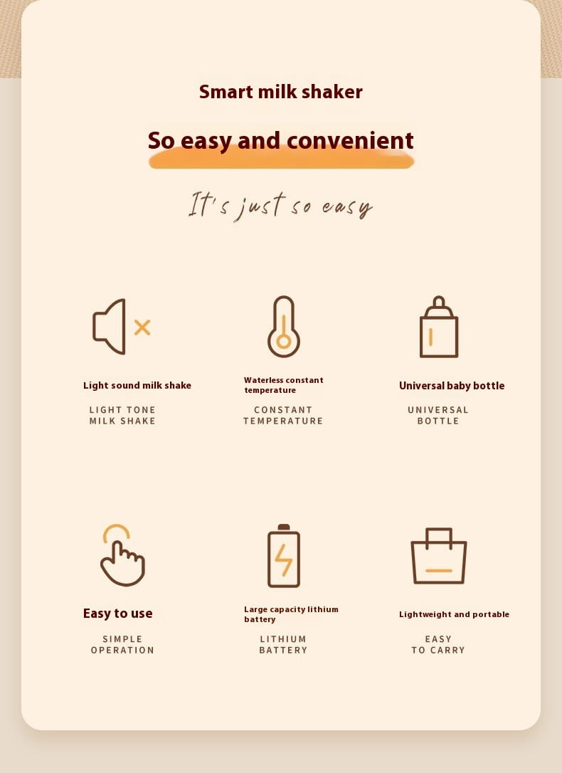 Baby Automatic Formula Milk Maker with USB Charging and Multiple Settings