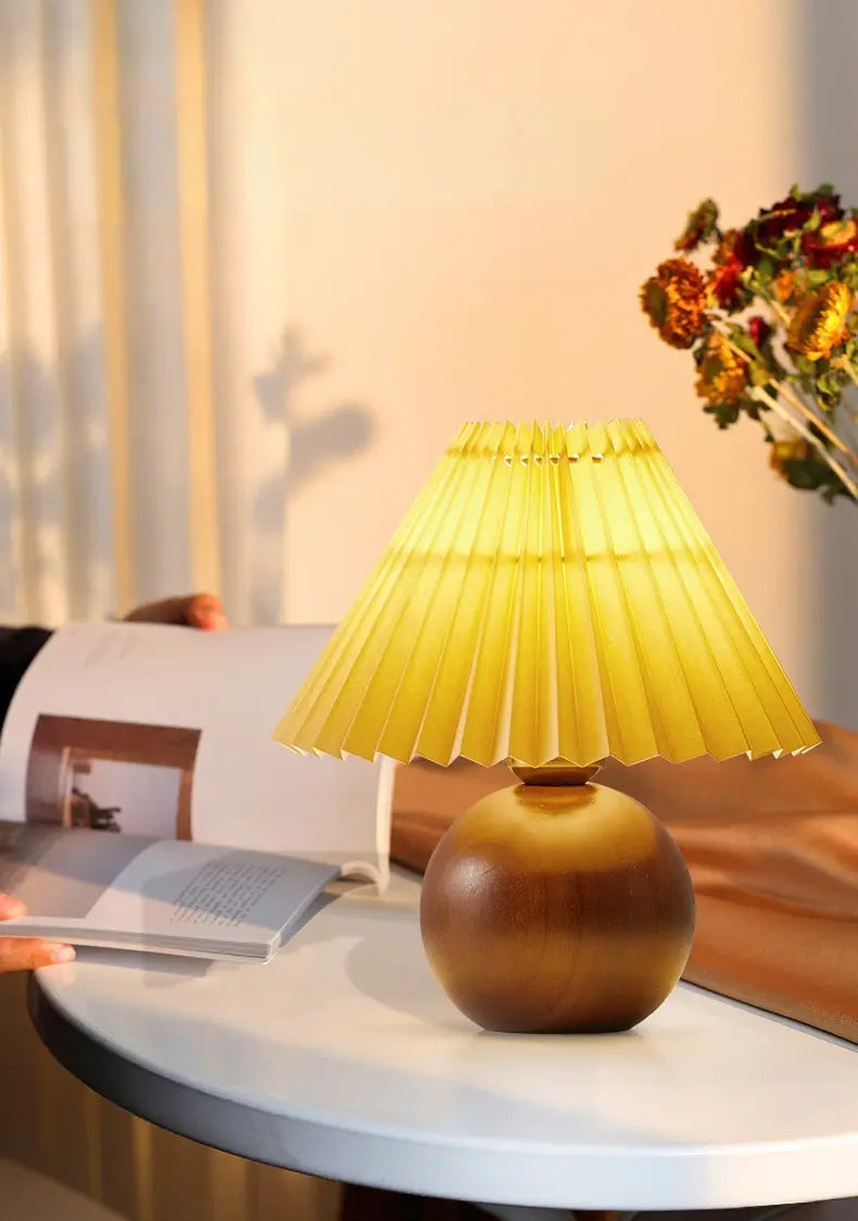 Walnut Color Changing Tricolor Bulb for Bedroom Bedside Lamp and Cozy Atmosphere Table
