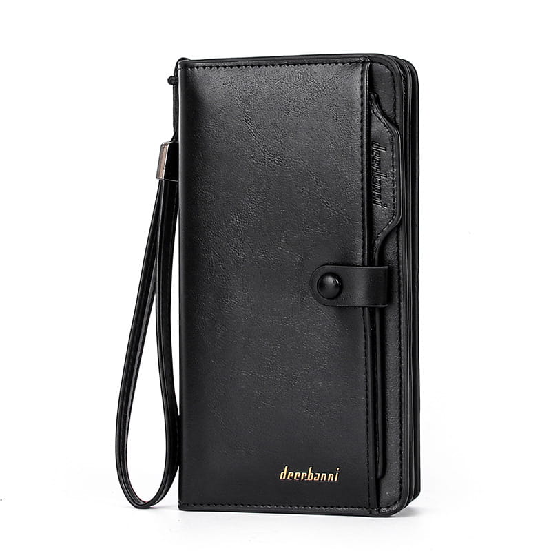 PU Leather Wallet with Money Clip and ID Card Slot for United States CHF Transactions