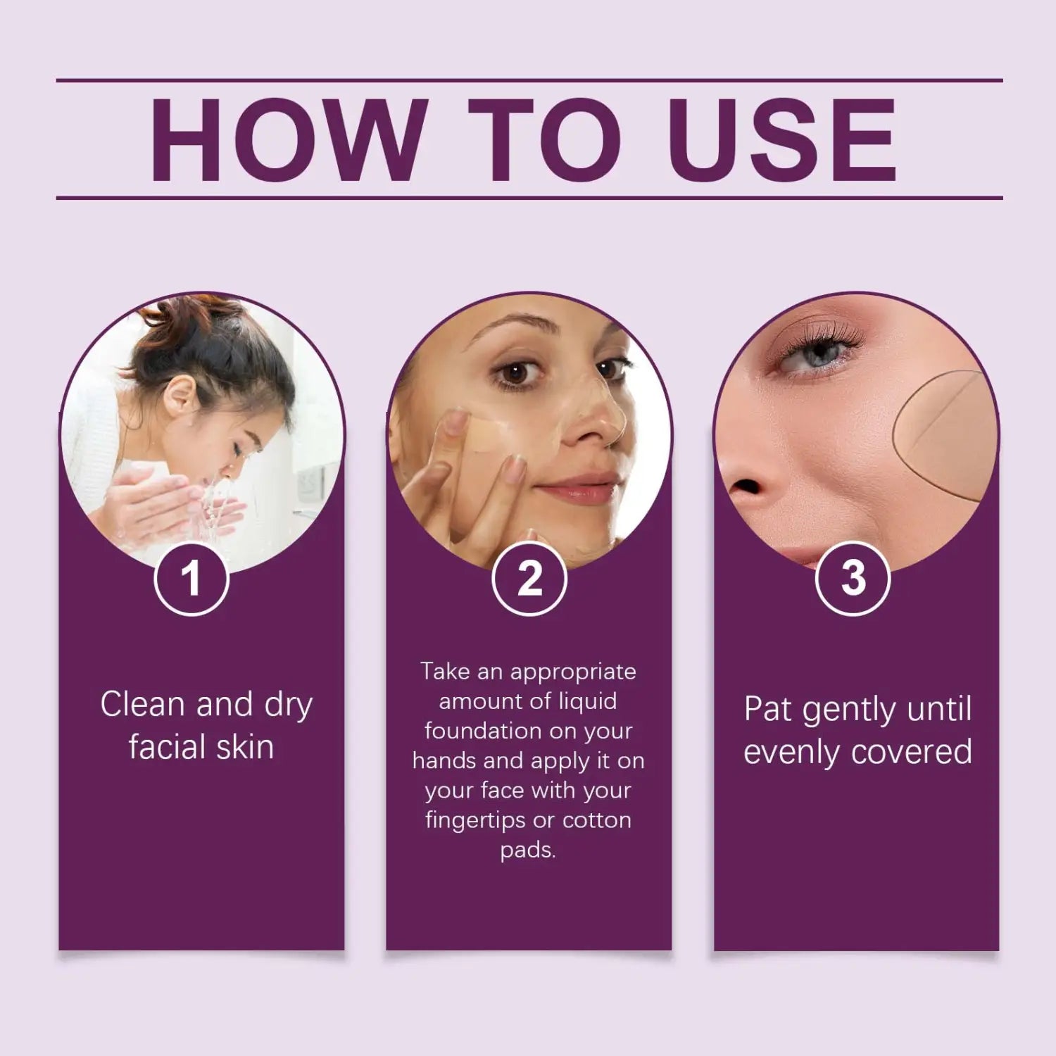 Liquid Foundation for Brightening Skin Color and Concealing Flaws 30ml