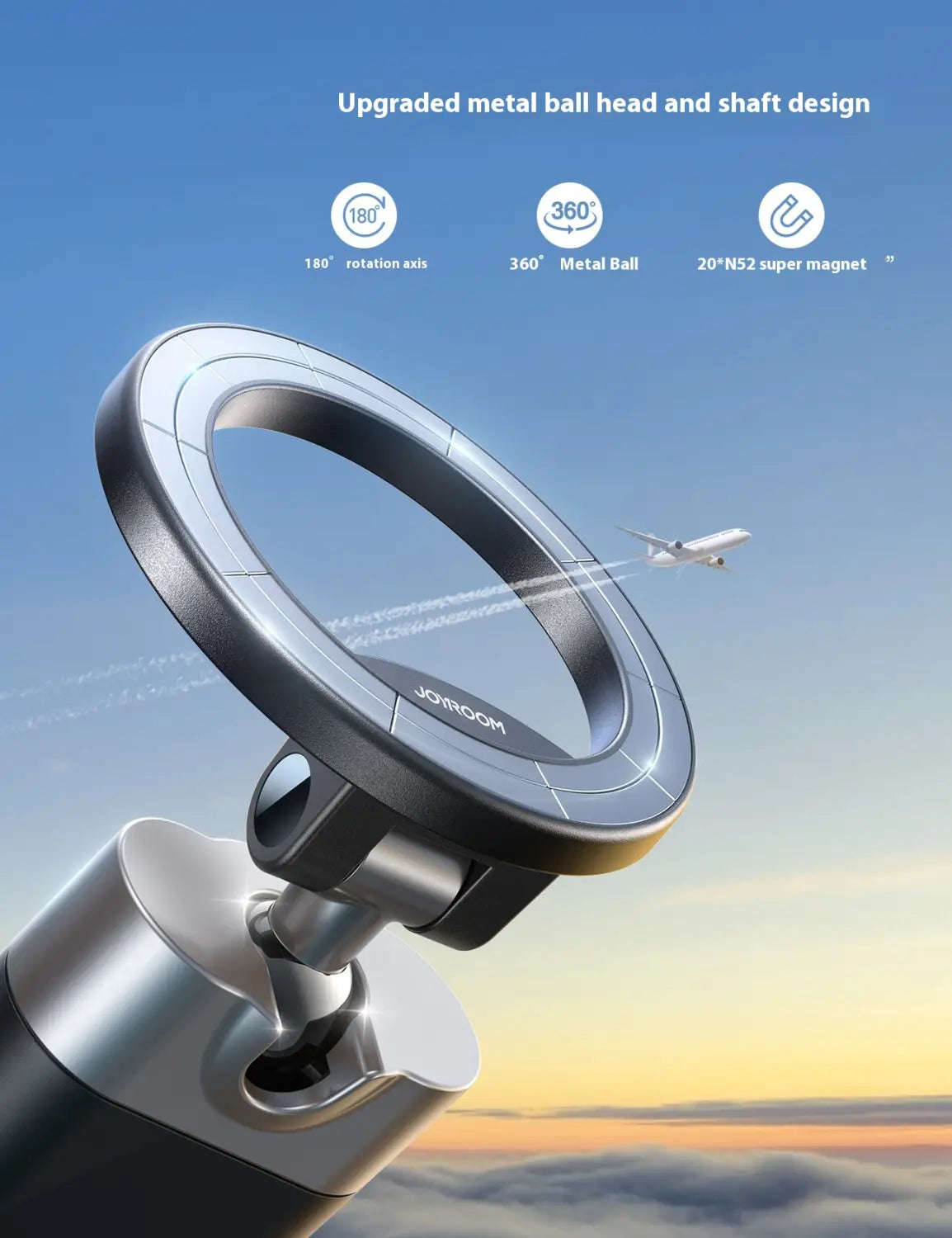 Aluminum Alloy Rotating Folding Travel Stand with Magnetic Bracket