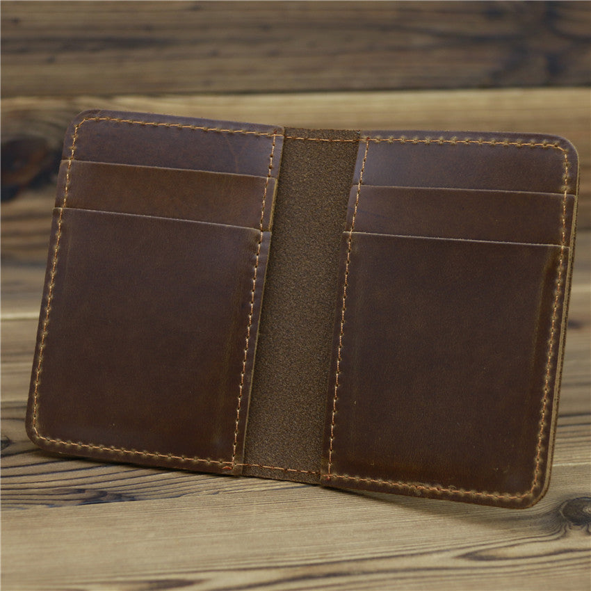 Men’s First Layer Of Cowhide Card Case Pocket Simple - Cowhide Card Case That’s Tougher Than Your Ex