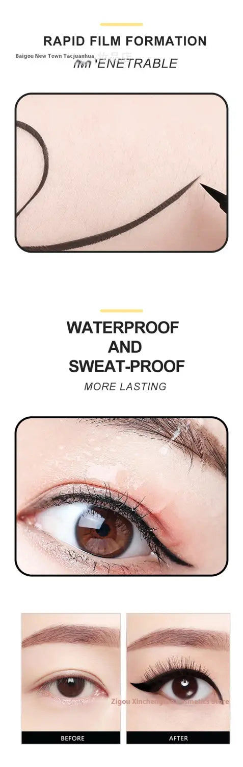 Eyeliner Bar Sigilat Eyeliner impermeabil Matte și metalic de lungă durată