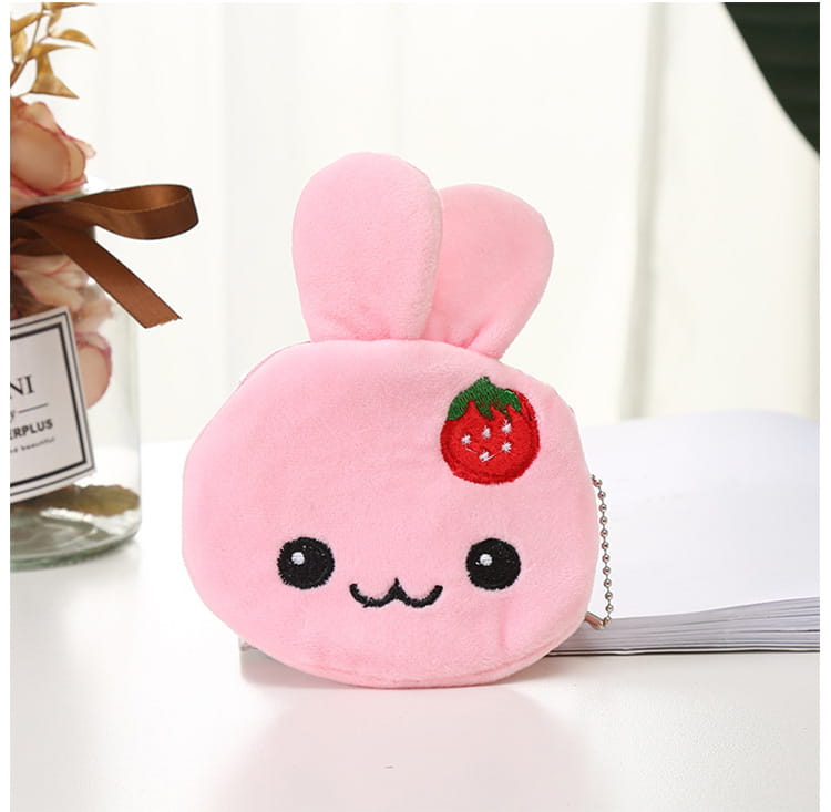 Cute Plush Coin Purses for Daily Use Featuring Travel and Animal Designs