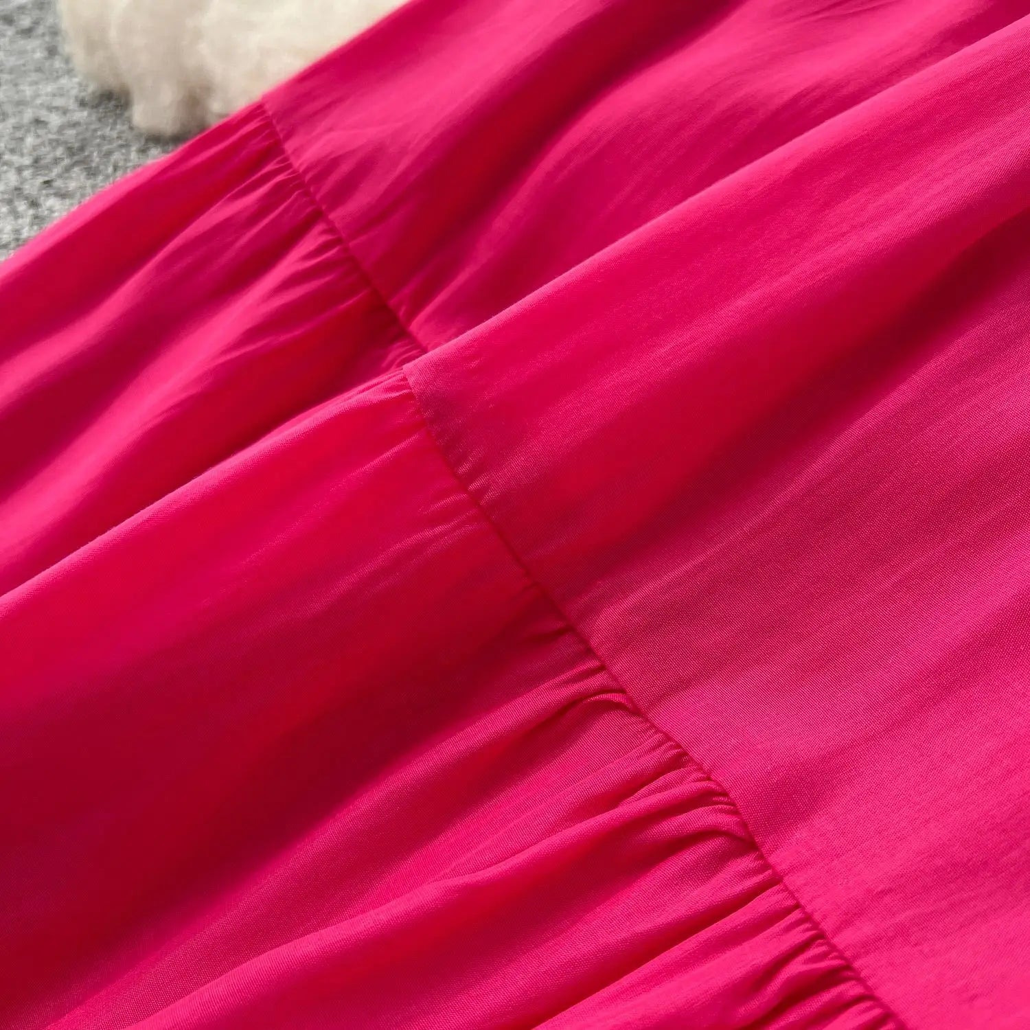 Polyester A-lijn rok met lange mouwen in meerdere kleuren voor vrouwen