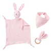 Baby Nibbling Doll Rabbit Triangular Binder Suit - Pink