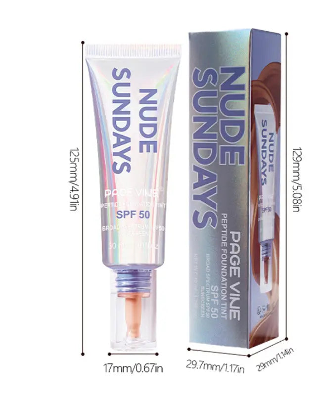 Fundație lichidă pentru controlul uleiului pentru acoperire naturală mixtă hidratantă a pielii