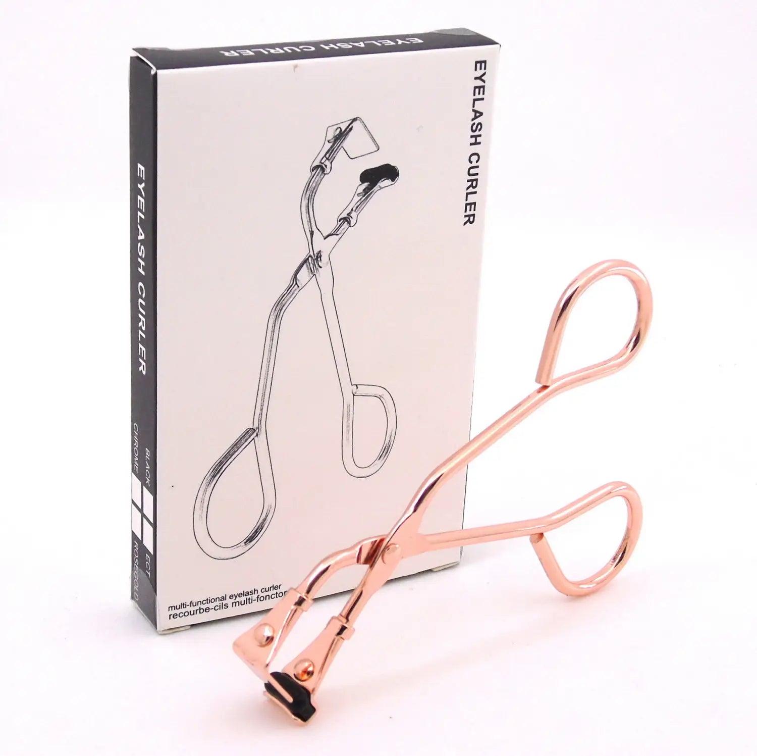 Portable Segmented Partial Curling Eyelash Clip in Silver Titanium and Colors
