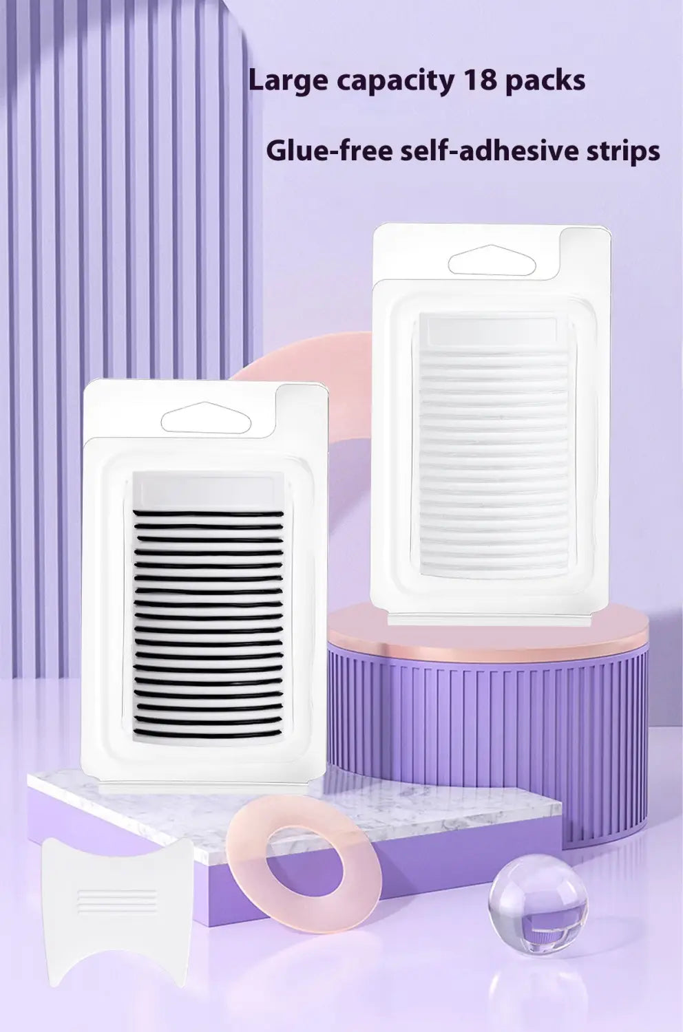 Benzi de genei de culoare jeleu de culoare mixtă 5,5 mm 6mm Kit de extensie individuală