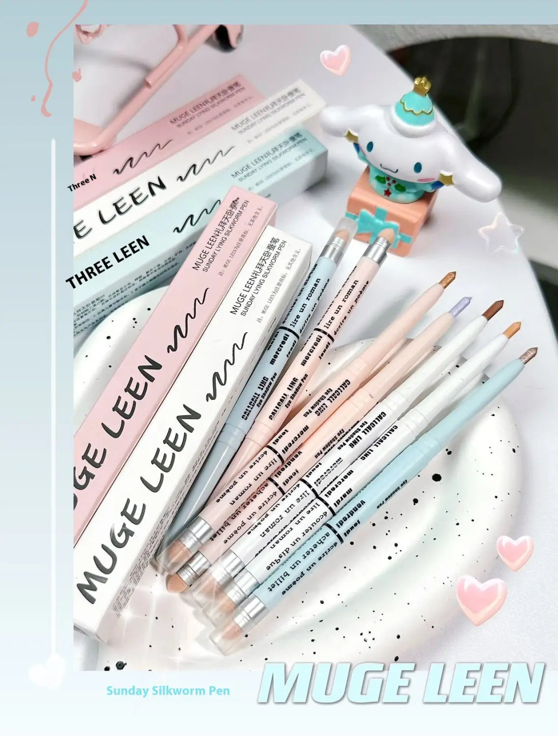 Variety of Eye Shadow Colors in Beige Pink Gold Purple and More