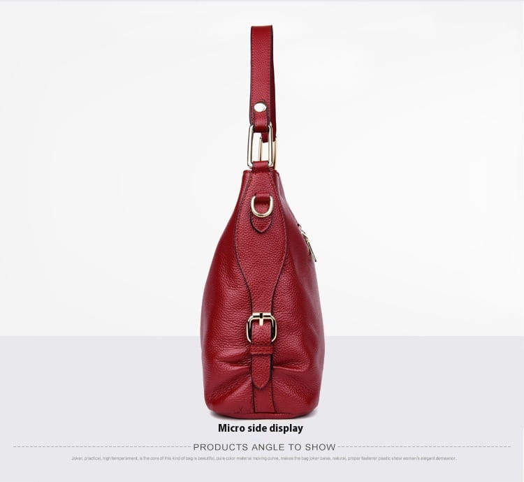 Oryginalna skórzana pionowa walizka średnia miękka torba z krową czarny taro